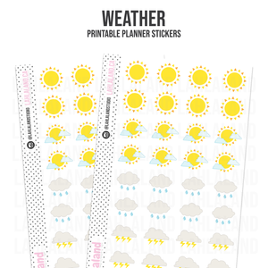 Weather Icons - Functional Stickers
