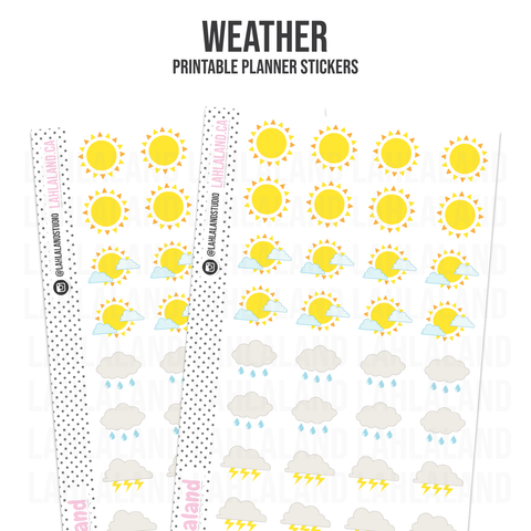 Weather Icons - Functional Stickers