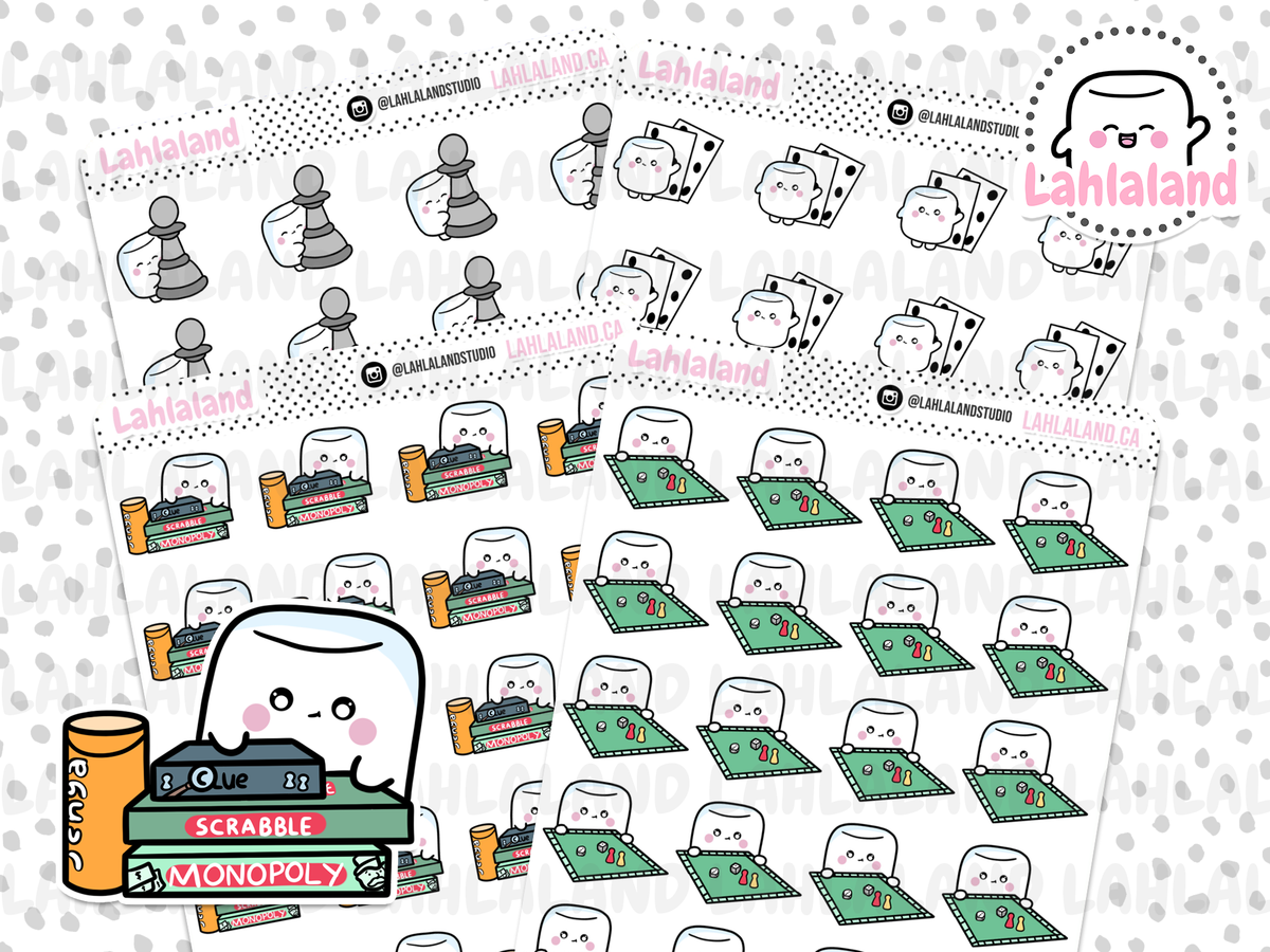 Board Game Map Sticker Board Game Stickers - Tripp – Lahlaland - Printable Planner Stickers