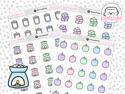 Wax Melts & Candles - Doodle Icons